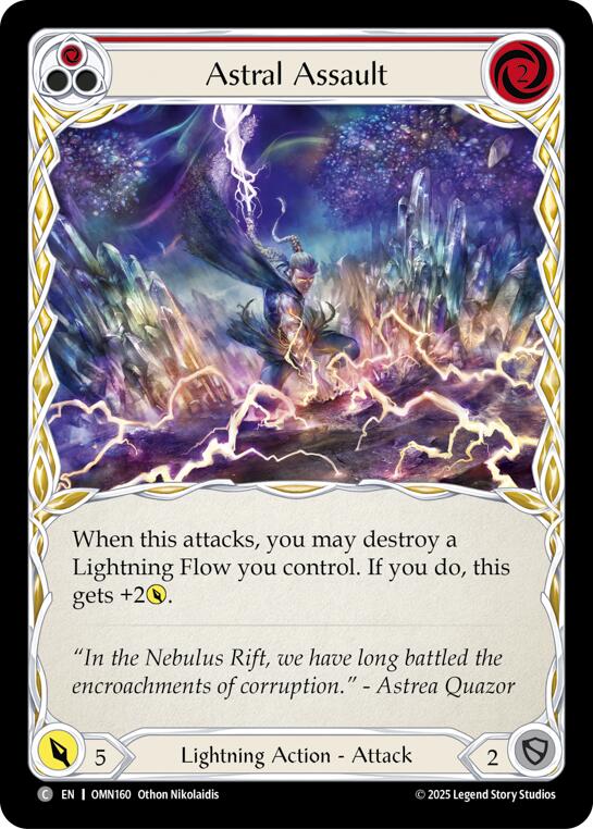 Astral Assault (Red) [OMN160] (Omens of the Third Age) | Gamers Paradise