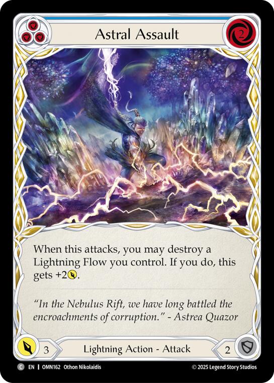 Astral Assault (Blue) [OMN162] (Omens of the Third Age) | Gamers Paradise