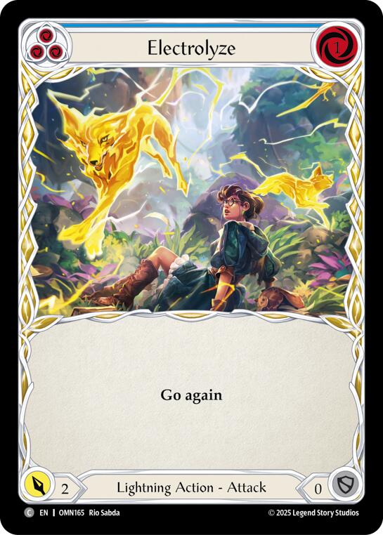Electrolyze (Blue) [OMN165] (Omens of the Third Age)  Rainbow Foil | Gamers Paradise