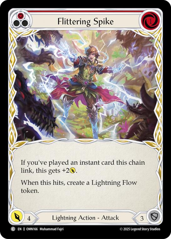 Flittering Spike (Red) [OMN166] (Omens of the Third Age)  Rainbow Foil | Gamers Paradise