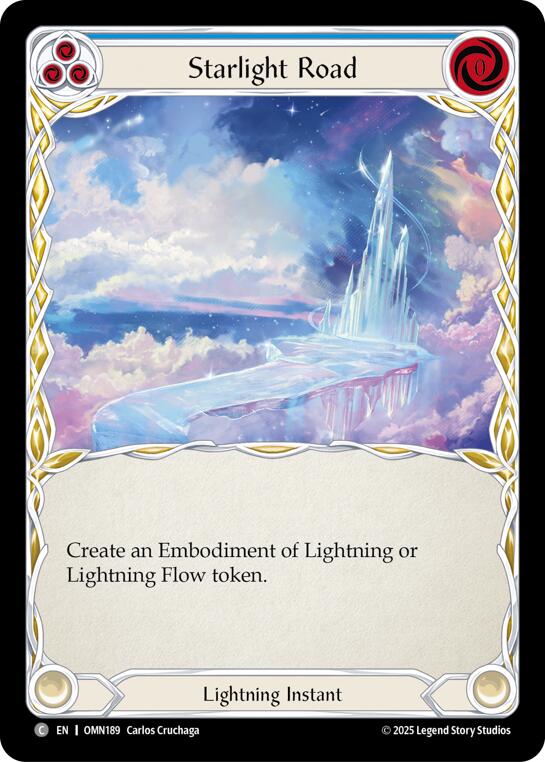 Starlight Road (Blue) [OMN189] (Omens of the Third Age)  Rainbow Foil | Gamers Paradise