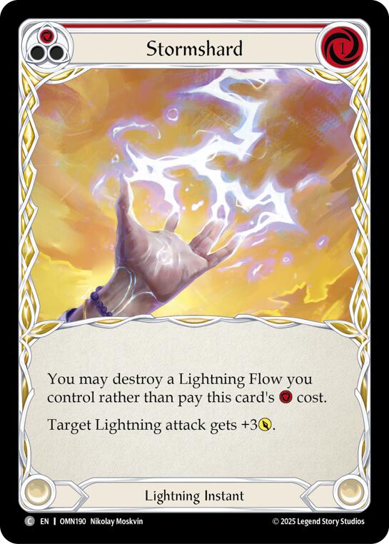 Stormshard (Red) [OMN190] (Omens of the Third Age)  Rainbow Foil | Gamers Paradise