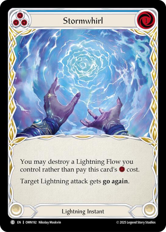 Stormwhirl (Blue) [OMN192] (Omens of the Third Age)  Rainbow Foil | Gamers Paradise