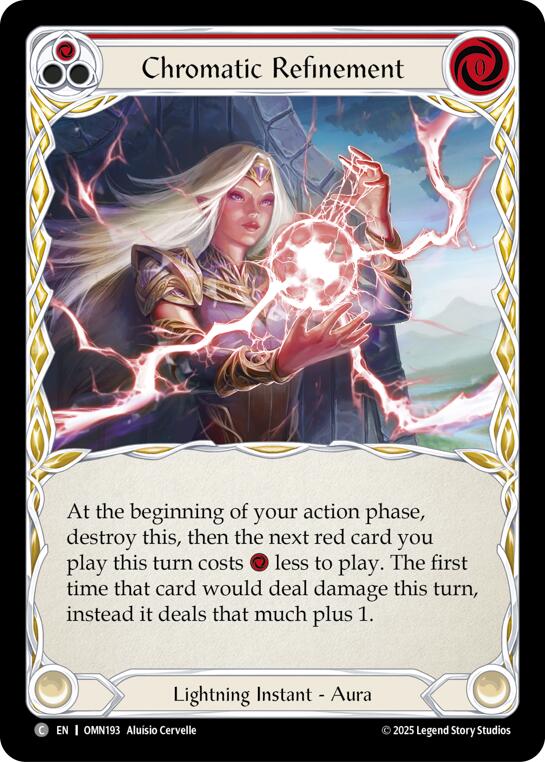 Chromatic Refinement (Red) [OMN193] (Omens of the Third Age)  Rainbow Foil | Gamers Paradise