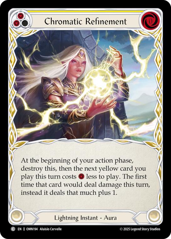 Chromatic Refinement (Yellow) [OMN194] (Omens of the Third Age)  Rainbow Foil | Gamers Paradise