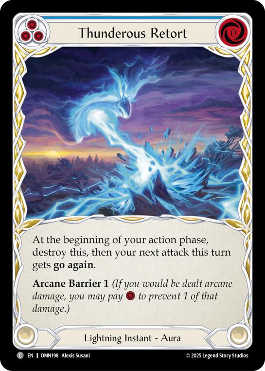 Thunderous Retort (Blue) [OMN198] (Omens of the Third Age) | Gamers Paradise