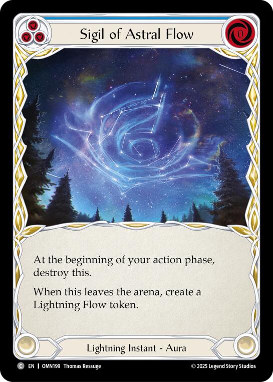 Sigil Of Astral Flow (Blue) [OMN199] (Omens of the Third Age) | Gamers Paradise