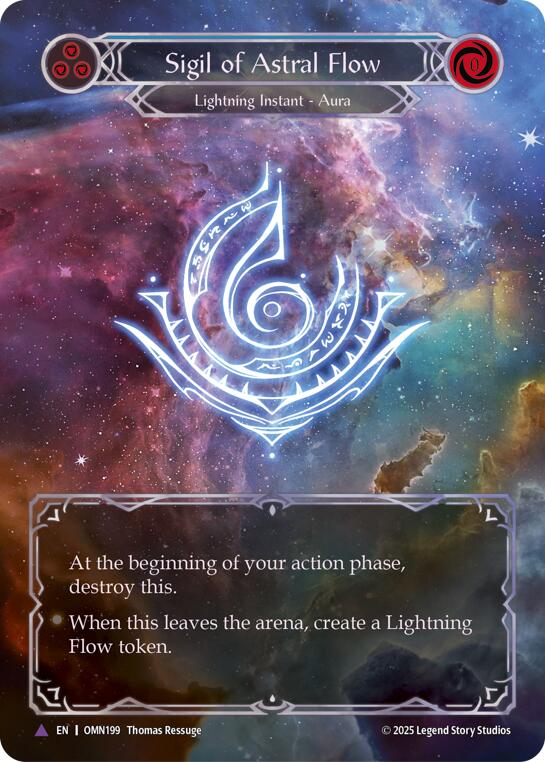 Sigil Of Astral Flow (Blue) (Marvel) [OMN199] (Omens of the Third Age)  Cold Foil | Gamers Paradise