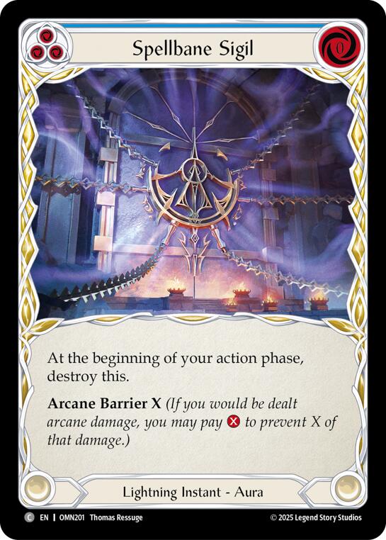 Spellbane Sigil (Blue) [OMN201] (Omens of the Third Age) | Gamers Paradise