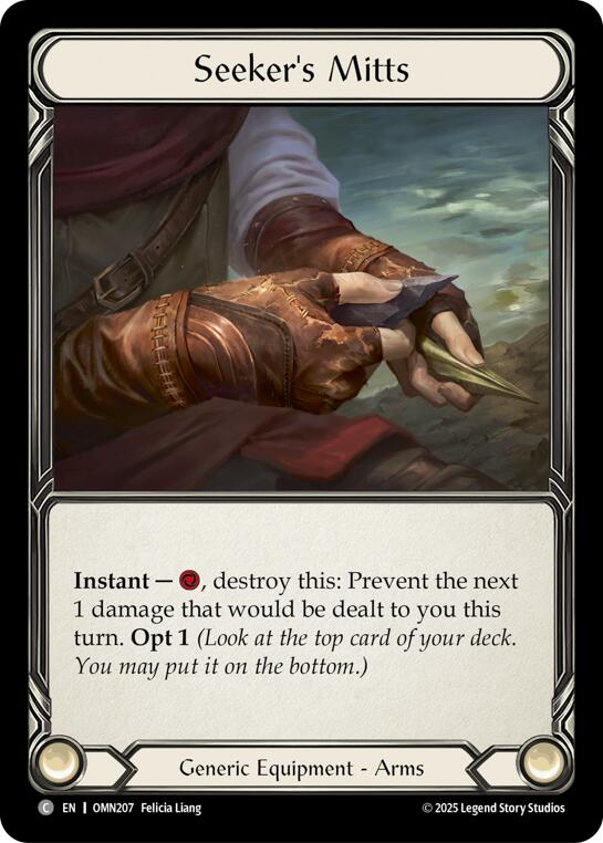 Seekers Mitts [OMN207] (Omens of the Third Age) | Gamers Paradise