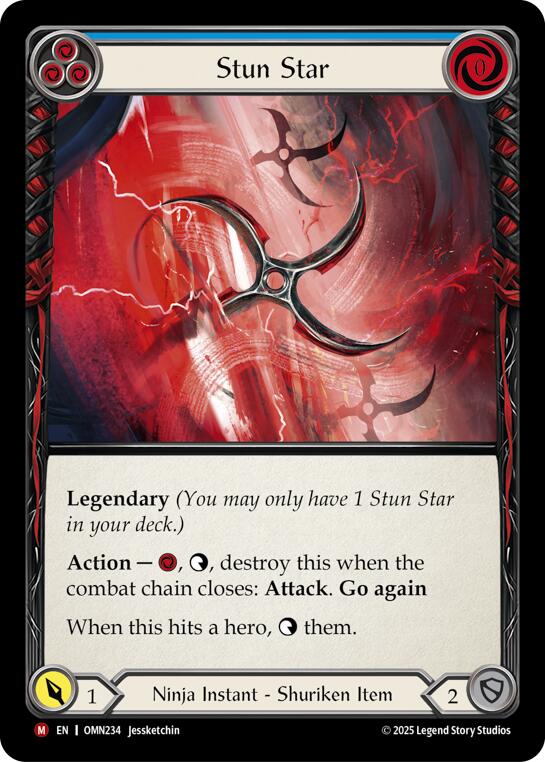 Stun Star (Blue) [OMN234] (Omens of the Third Age)  Cold Foil | Gamers Paradise