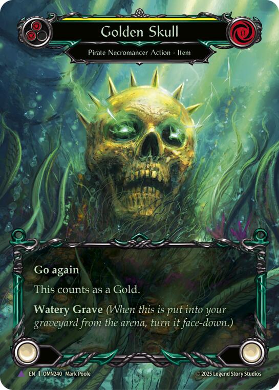 Golden Skull (Yellow) (Marvel) [OMN240] (Omens of the Third Age)  Cold Foil | Gamers Paradise