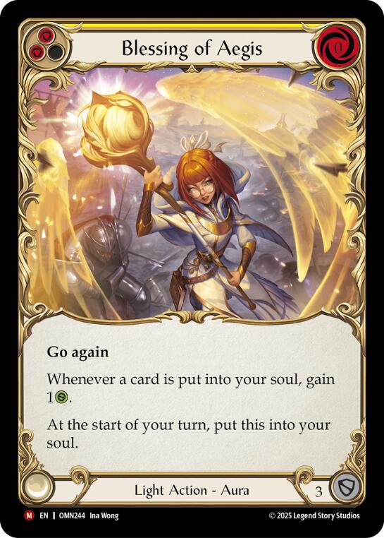 Blessing Of Aegis (Yellow) [OMN244] (Omens of the Third Age) | Gamers Paradise