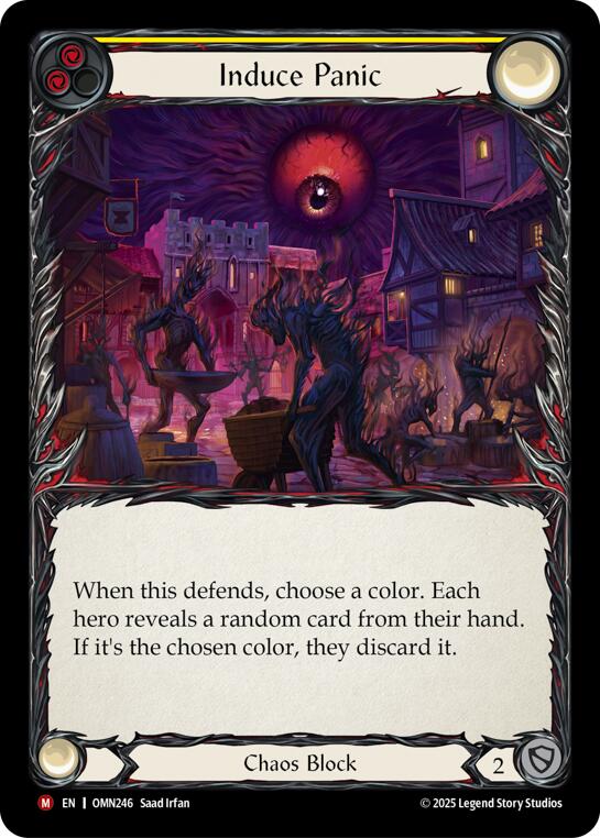 Induce Panic (Yellow) [OMN246] (Omens of the Third Age) | Gamers Paradise