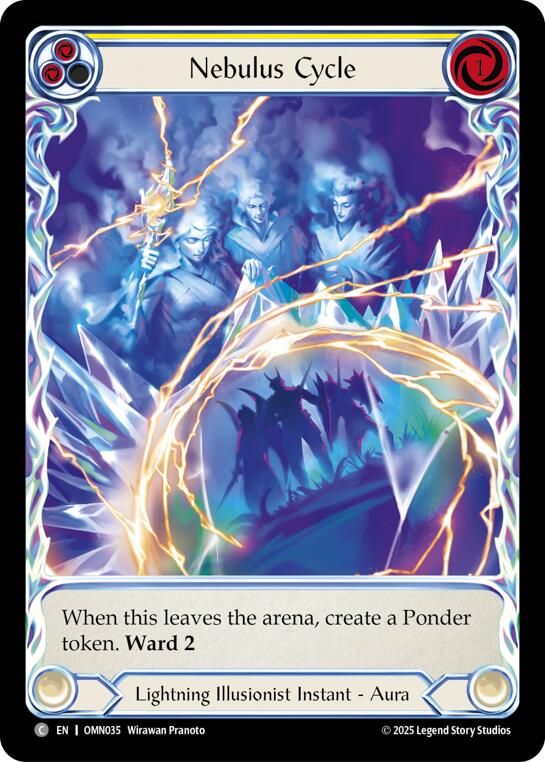 Nebulus Cycle (Yellow) (Extended Art) [OMN035] (Omens of the Third Age)  Cold Foil | Gamers Paradise