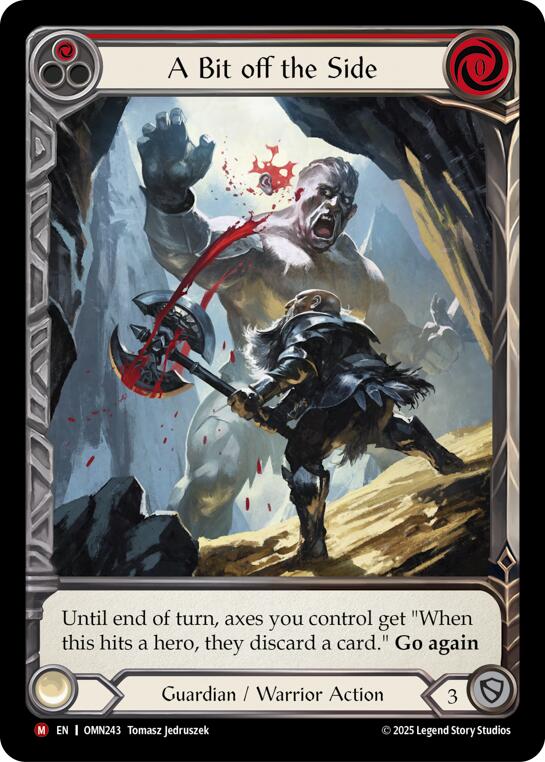 A Bit Off The Side (Red) (Extended Art) [OMN243] (Omens of the Third Age)  Cold Foil | Gamers Paradise
