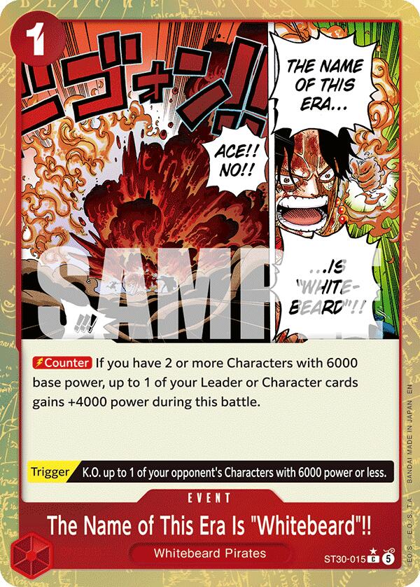 The Name of This Era Is "Whitebeard"!! (Parallel) [Starter Deck EX: Gear 5] | Gamers Paradise