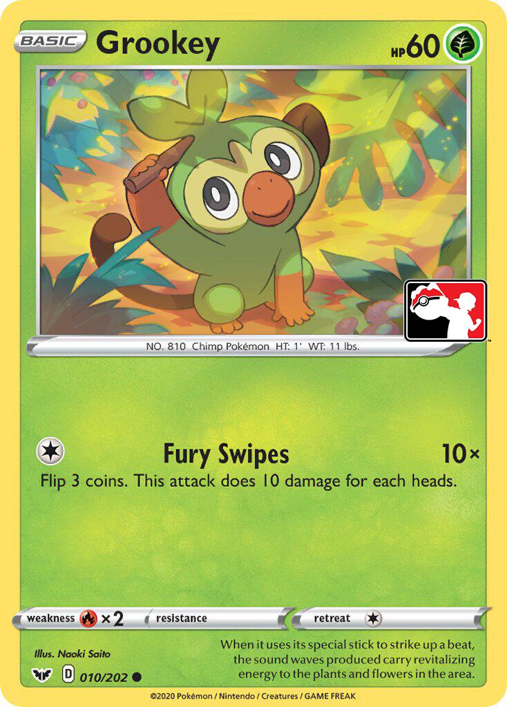 Grookey (011/202) (Library Exclusive) [Sword & Shield: Base Set] | Gamers Paradise