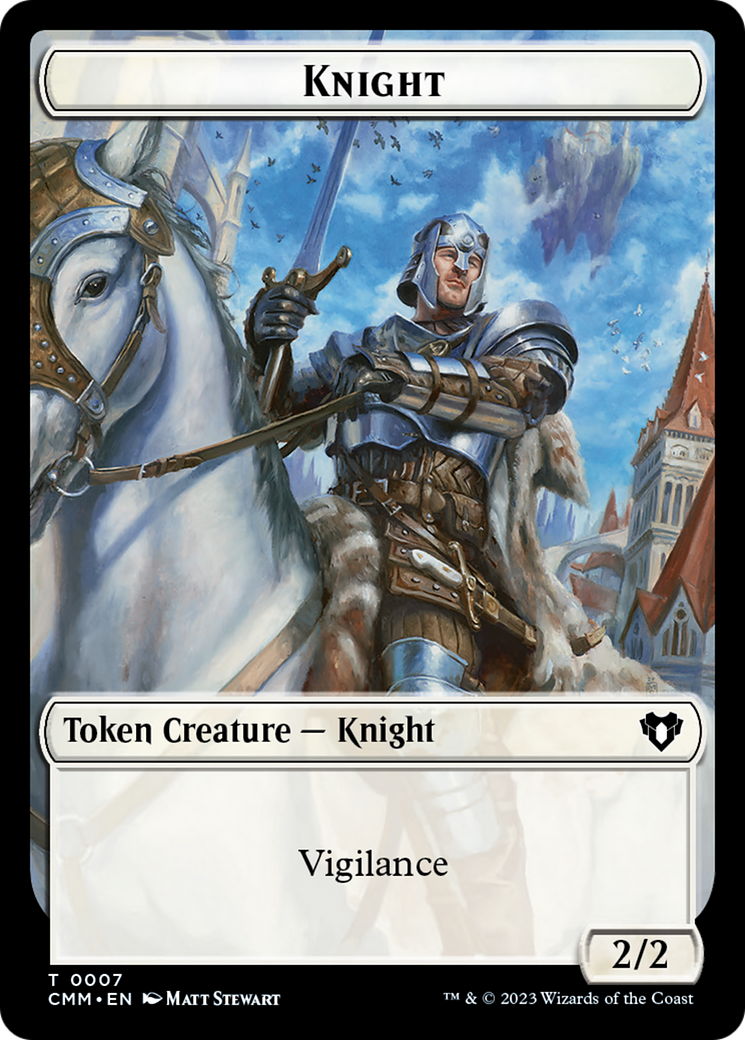 Knight Token [Commander Masters Tokens] | Gamers Paradise
