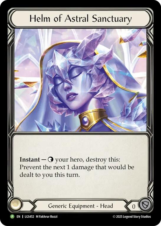 Helm Of Astral Sanctuary [LGS452] (Promo)  Cold Foil | Gamers Paradise