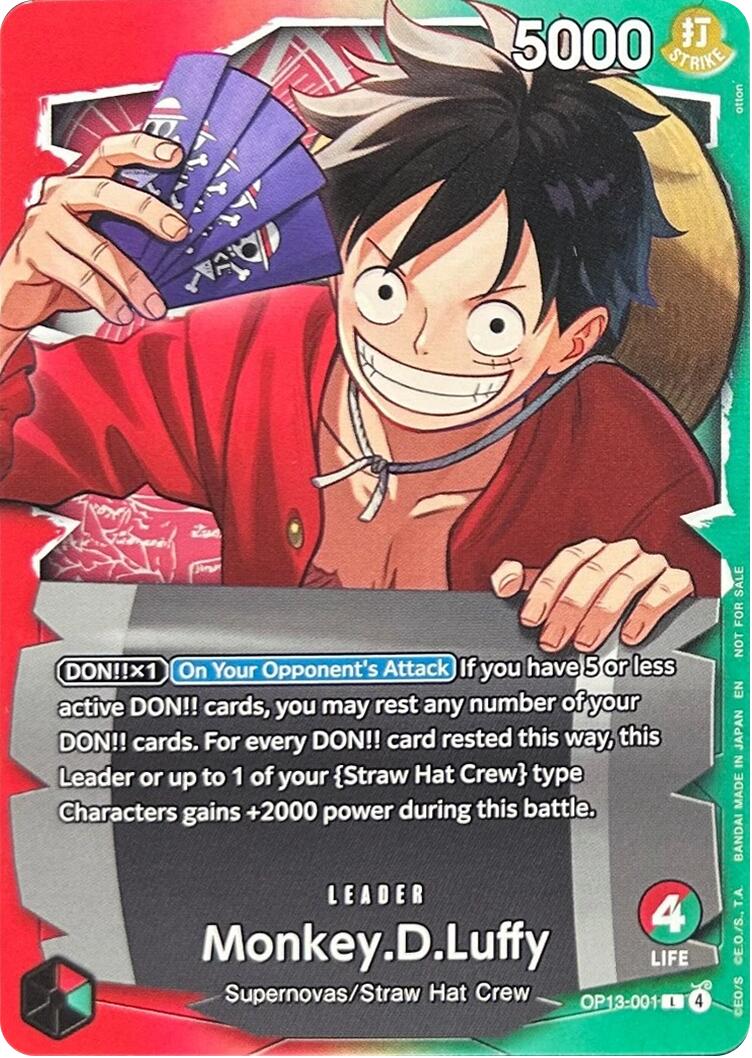 Monkey.D.Luffy (OP13-001) (Ichiban Kuji Exclusive) [One Piece Promotion Cards] | Gamers Paradise