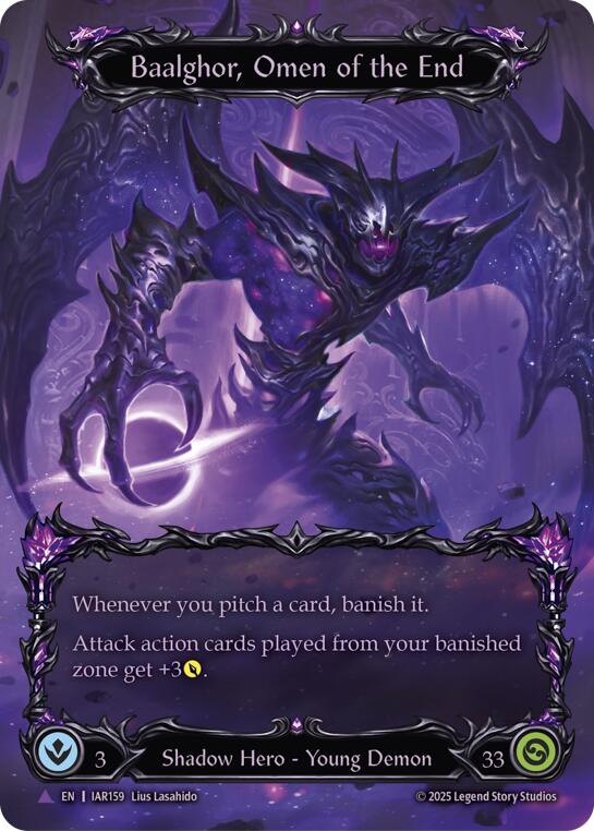 Baalghor, Omen of the End (Marvel) [IAR159-MV] (Omens of the Third Age)  Cold Foil | Gamers Paradise