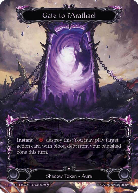 Gate to i'Arathael (Marvel) [IAR222-MV] (Omens of the Third Age)  Cold Foil | Gamers Paradise