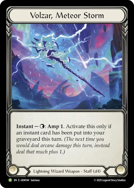 Volzar, Meteor Storm [GEM144-CF] (GEM Pack 5)  Cold Foil | Gamers Paradise