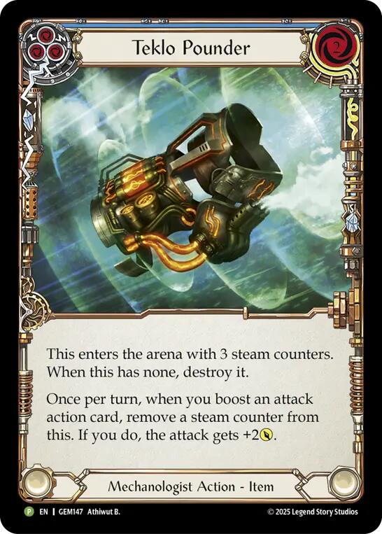 Teklo Pounder (Blue) [GEM147-CF] (GEM Pack 5)  Cold Foil | Gamers Paradise