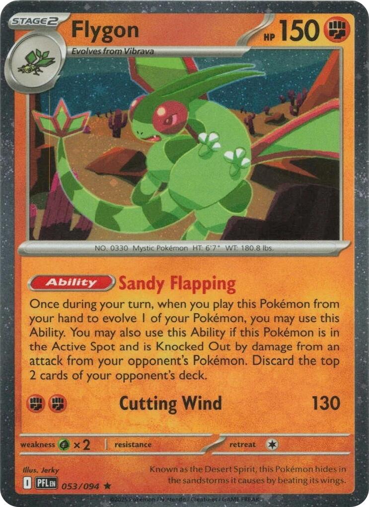 Flygon (053/094) (Cosmos Holo) [Mega Evolution: Phantasmal Flames] | Gamers Paradise
