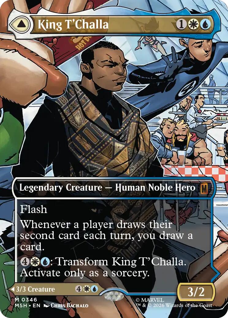 King T'Challa (Borderless) (0346) [Marvel Super Heroes] | Gamers Paradise