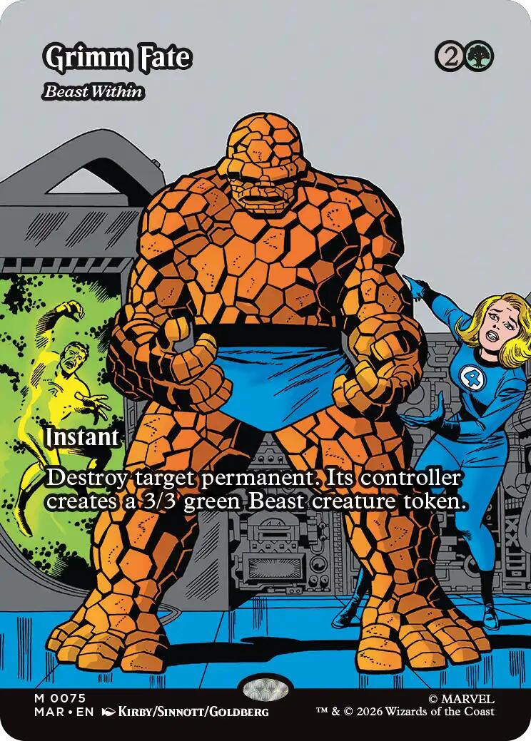 Grimm Fate - Beast Within (Borderless) [Marvel Universe: Eternal-Legal] | Gamers Paradise