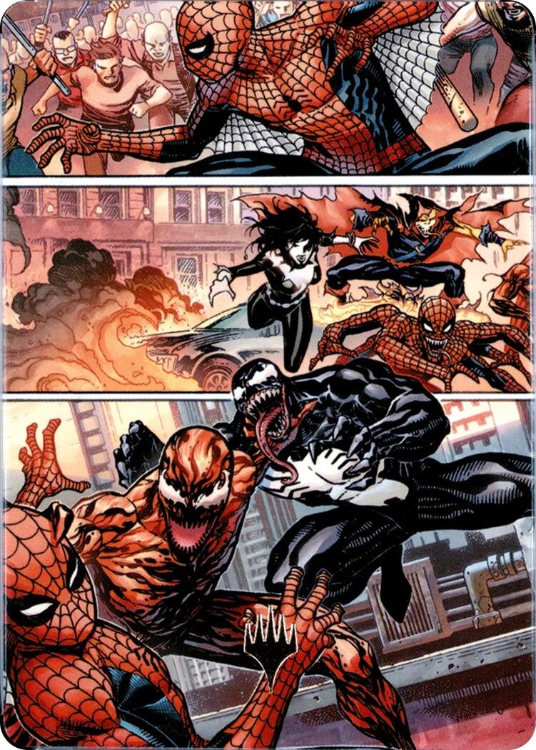 Maximum Carnage Art Card (Gold-Stamped Planeswalker Symbol) [Marvel's Spider-Man Art Series] | Gamers Paradise