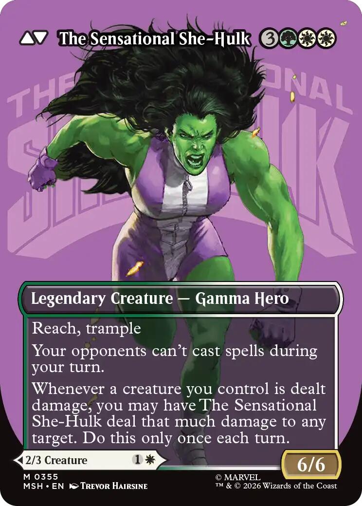 Jennifer Walters // The Sensational She-Hulk (Borderless) (0355) [Marvel Super Heroes] | Gamers Paradise