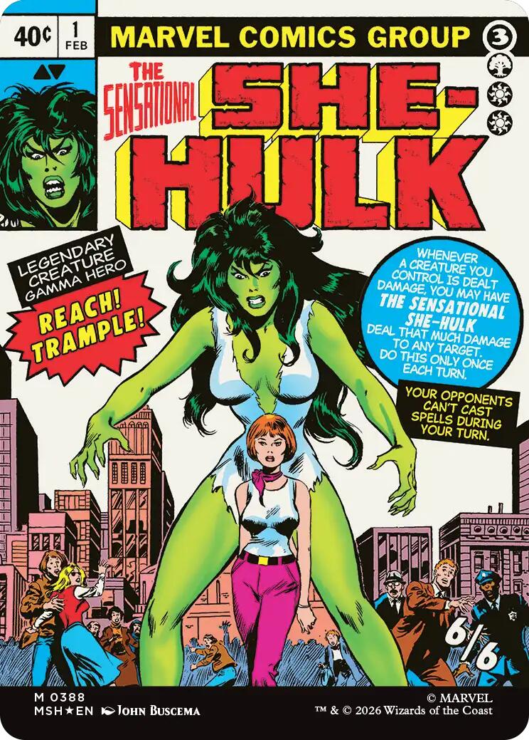 Jennifer Walters // The Sensational She-Hulk (Borderless) (0388) [Marvel Super Heroes] | Gamers Paradise