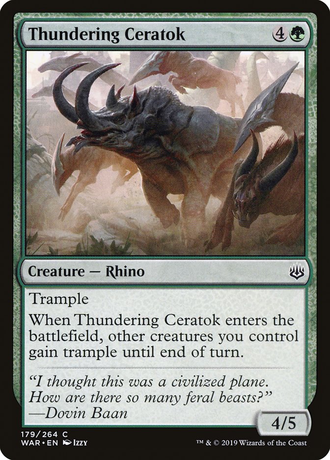 Thundering Ceratok [War of the Spark] | Gamers Paradise