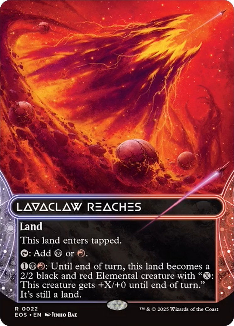 Lavaclaw Reaches (0022) (Borderless) [Edge of Eternities: Stellar Sights] | Gamers Paradise