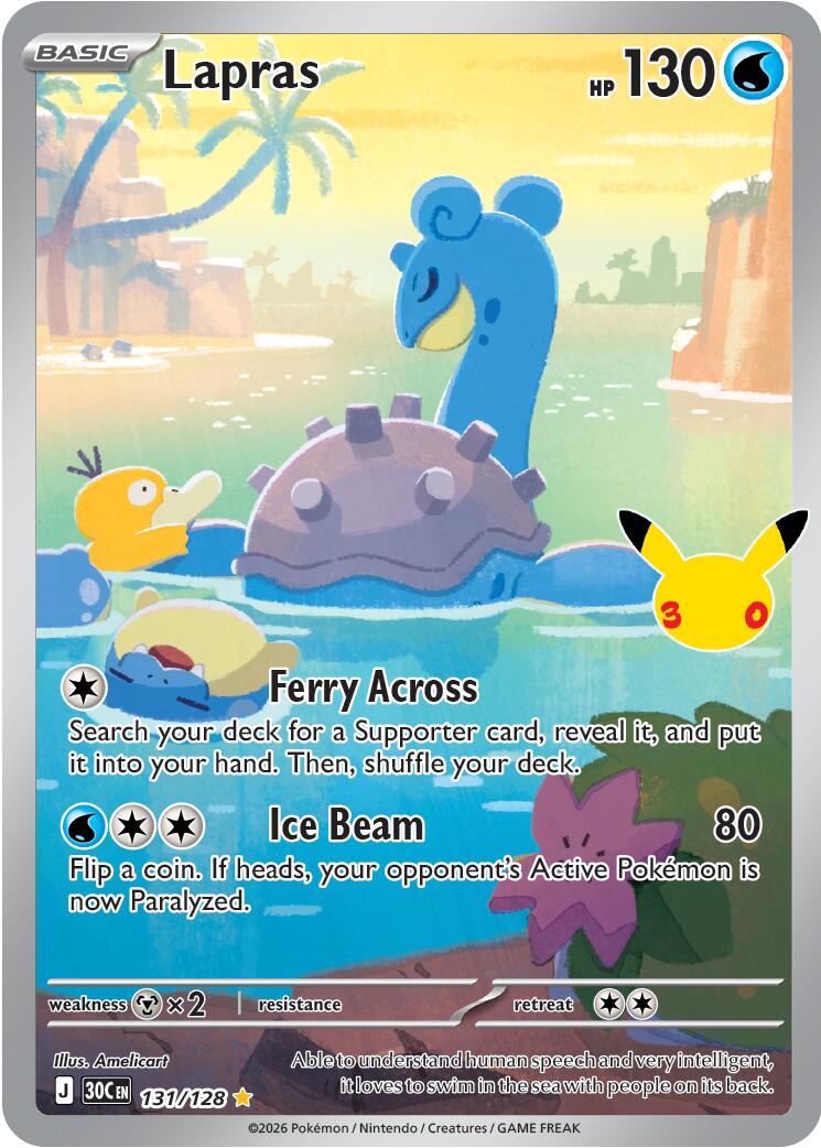 Lapras (131/128) [Mega Evolution: 30th Celebration] | Gamers Paradise
