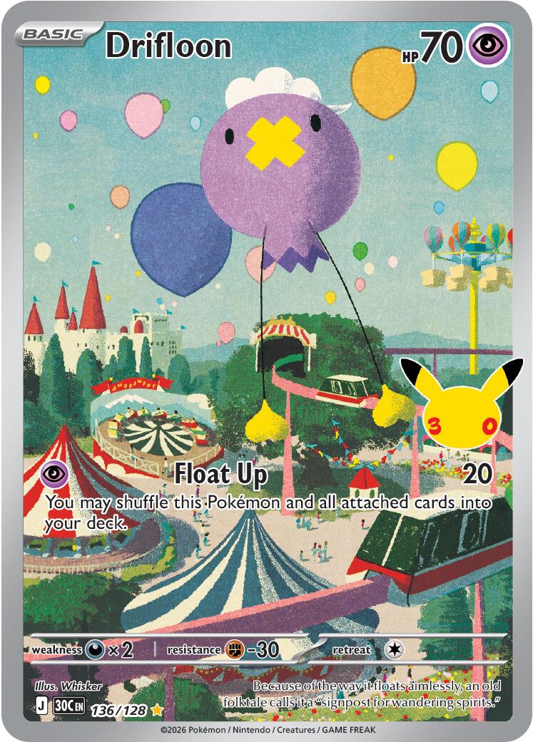 Drifloon (136/128) [Mega Evolution: 30th Celebration] | Gamers Paradise