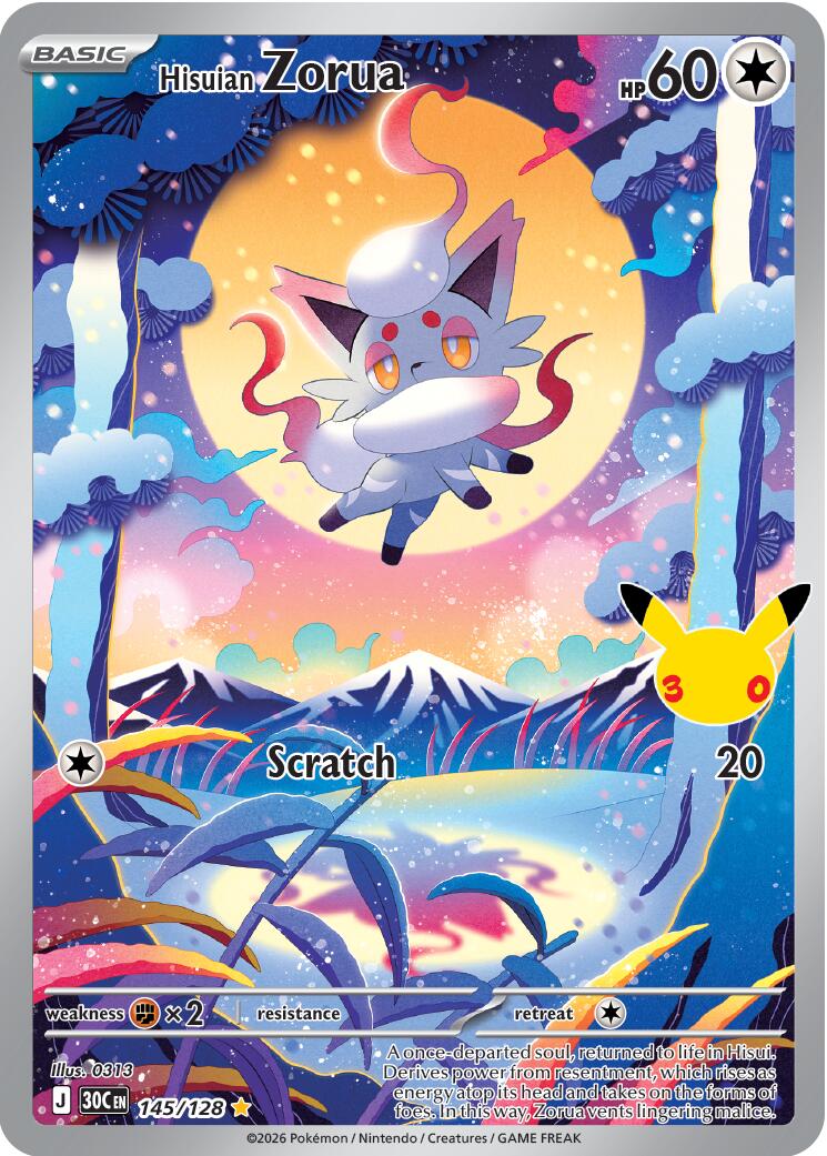 Hisuian Zorua (145/128) [Mega Evolution: 30th Celebration] | Gamers Paradise