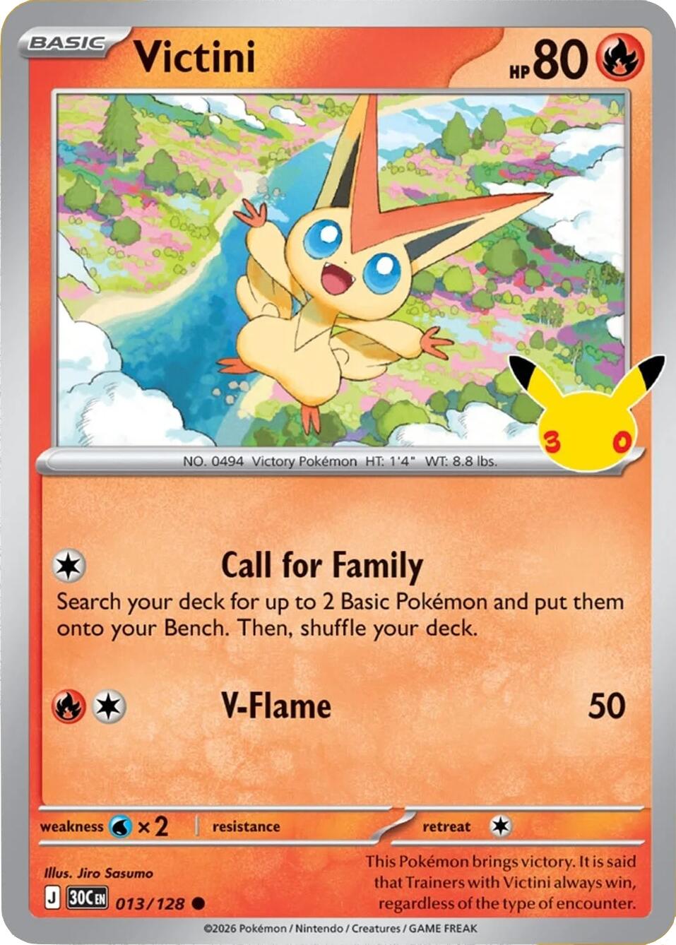 Victini (013/128) [Mega Evolution: 30th Celebration] | Gamers Paradise