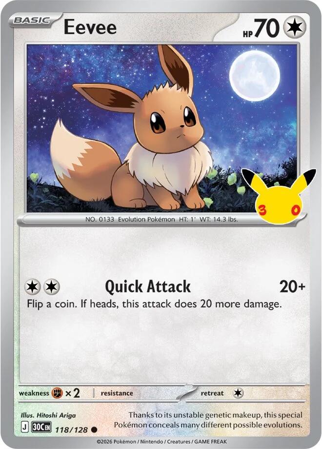 Eevee (118/128) [Mega Evolution: 30th Celebration] | Gamers Paradise