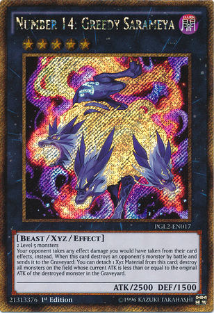 Number 14: Greedy Sarameya [PGL2-EN017] Gold Secret Rare | Gamers Paradise