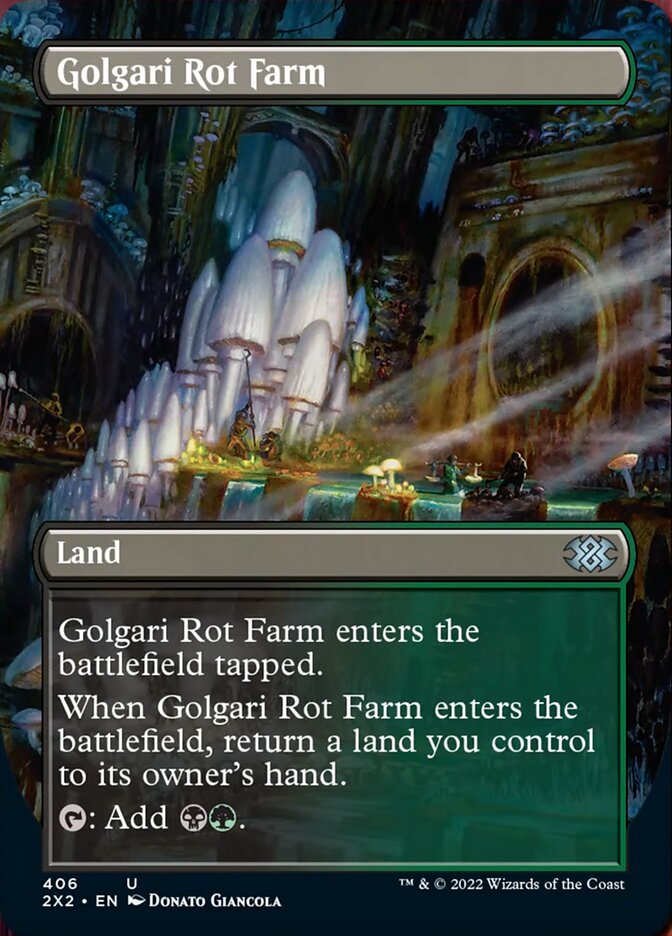 Golgari Rot Farm (Borderless Alternate Art) [Double Masters 2022] | Gamers Paradise