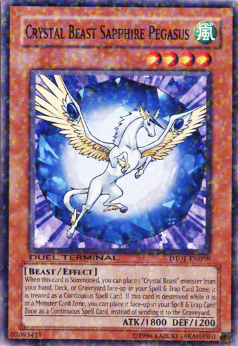 Crystal Beast Sapphire Pegasus [DT01-EN058] Common | Gamers Paradise