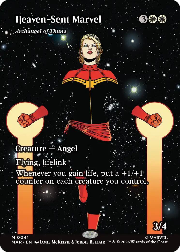 Heaven-Sent Marvel - Archangel of Thune (Borderless) [Marvel Universe: Eternal-Legal] | Gamers Paradise