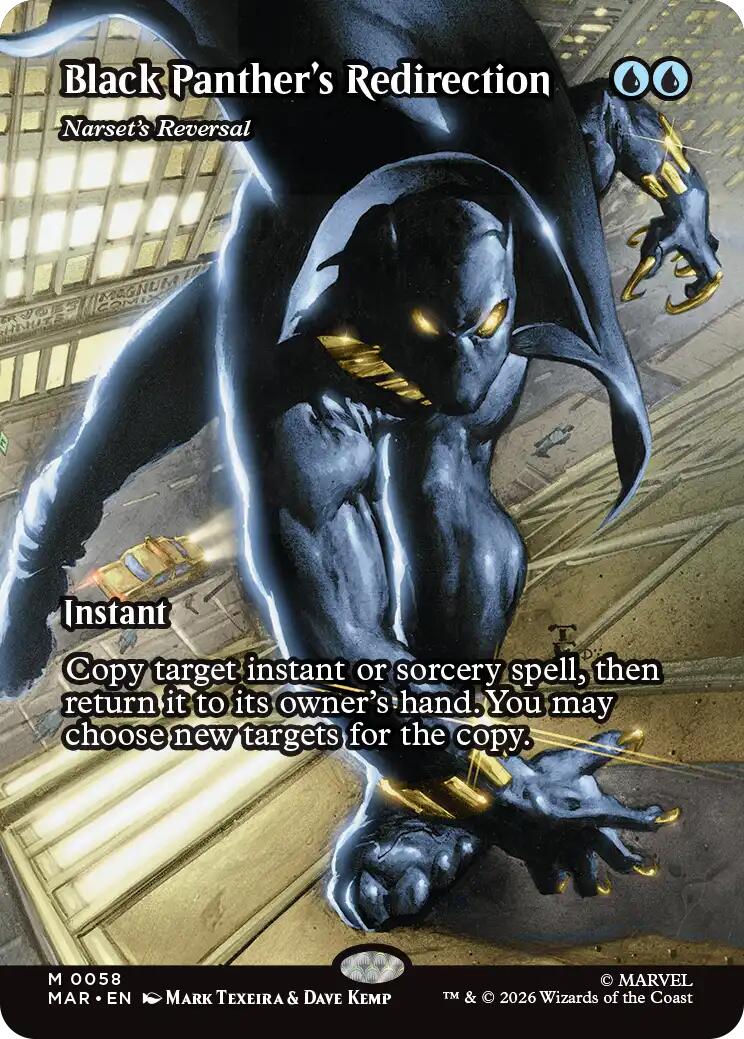 Black Panther's Redirection - Narset's Reversal (Borderless) [Marvel Universe: Eternal-Legal] | Gamers Paradise