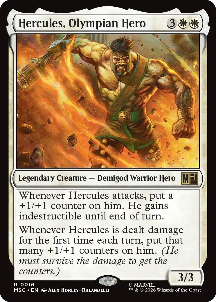Hercules, Olympian Hero (Surge Foil) [Marvel Super Heroes Commander] | Gamers Paradise
