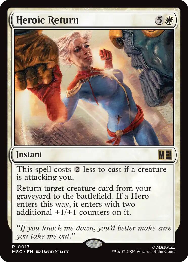 Heroic Return (Surge Foil) [Marvel Super Heroes Commander] | Gamers Paradise
