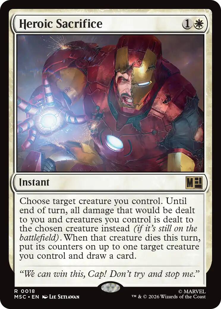 Heroic Sacrifice (Surge Foil) [Marvel Super Heroes Commander] | Gamers Paradise